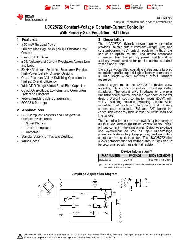 UCC28722