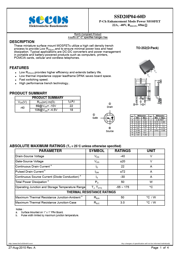 SSD20P04-60D