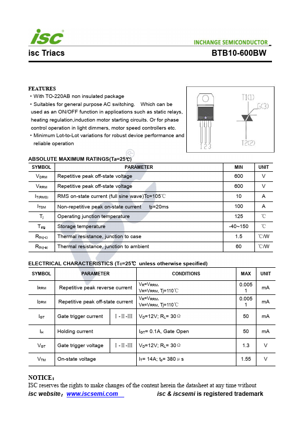 BTB10-600BW