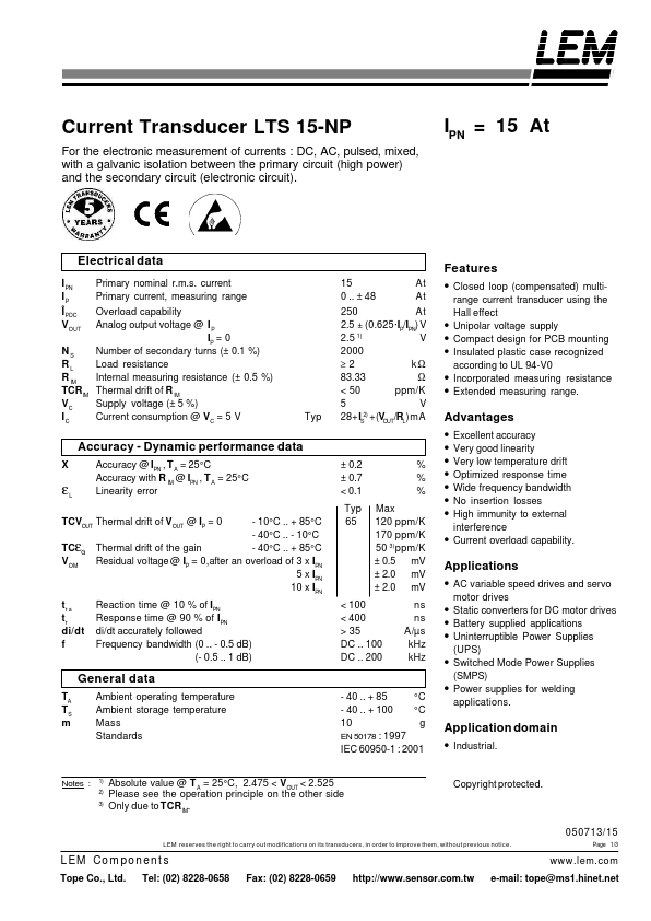 LTS15-NP