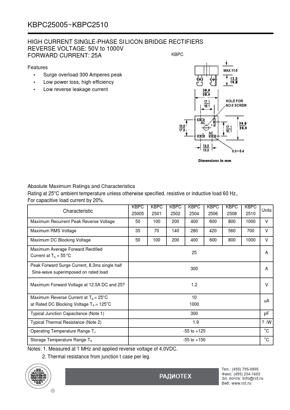 KBPC2502