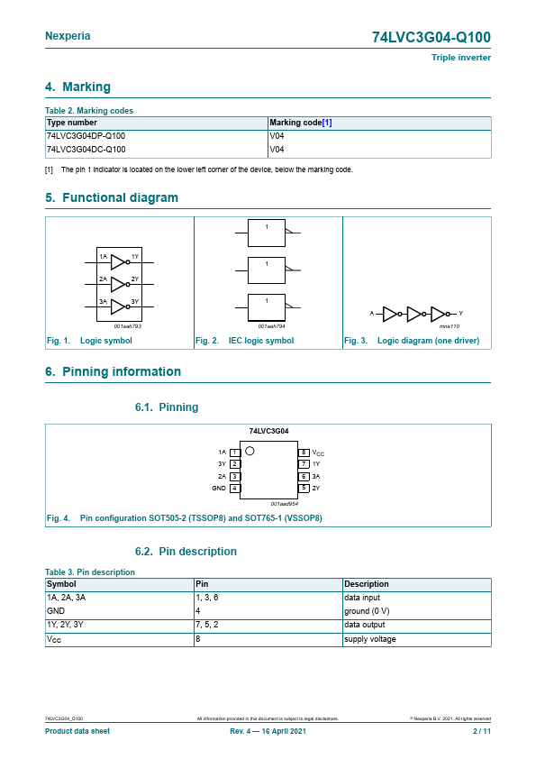 74LVC3G04-Q100