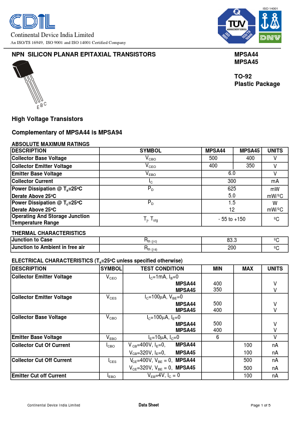 MPSA45