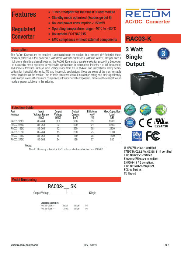 RAC03-05SK