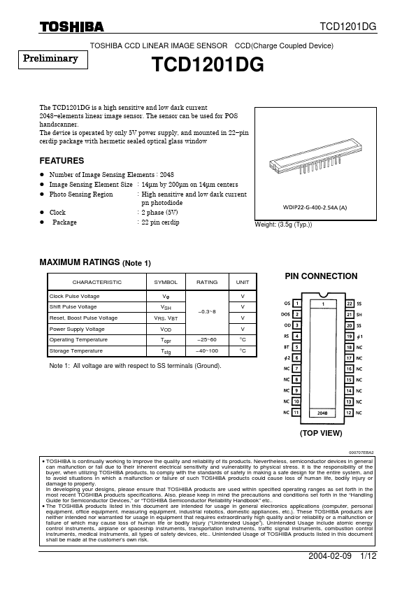 TCD1201DG