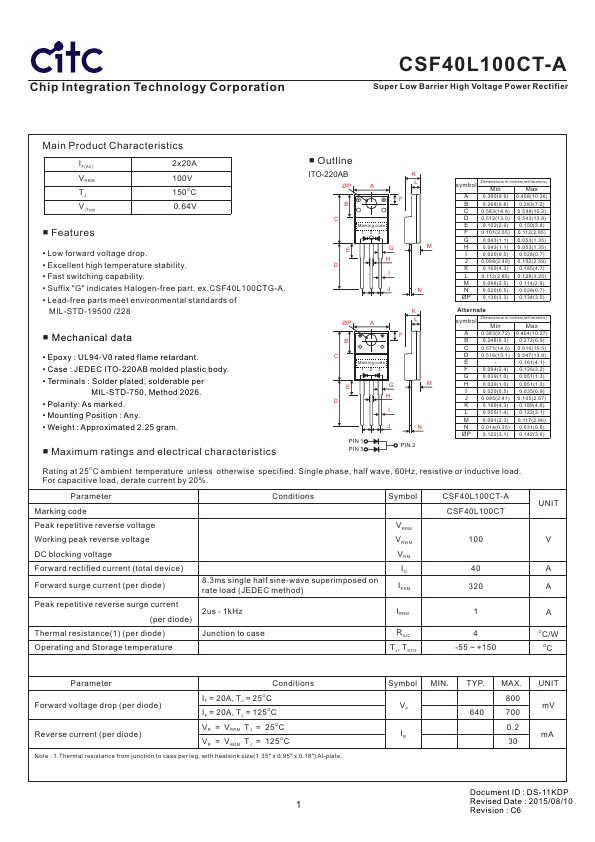 CSF40L100CT-A