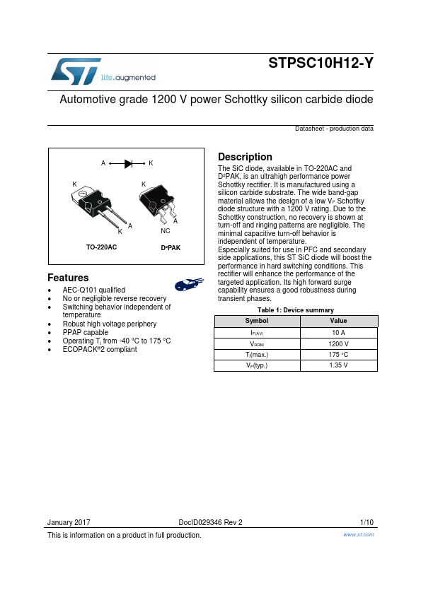 STPSC10H12-Y