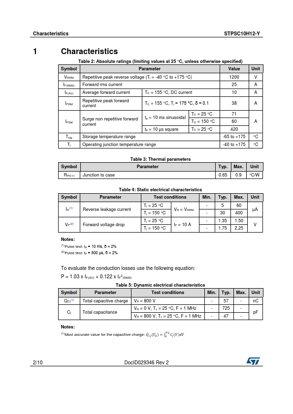 STPSC10H12-Y