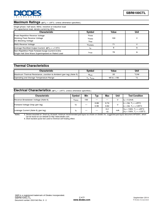 SBR6100CTL