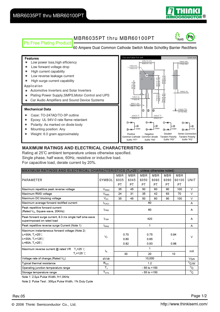 MBR60100PT