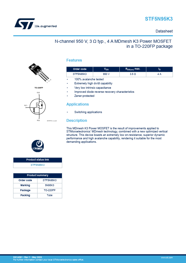 STF5N95K3