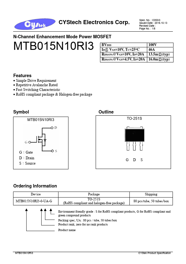 MTB015N10RI3