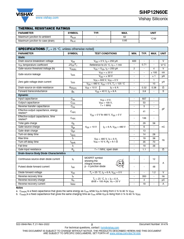 SiHP12N60E