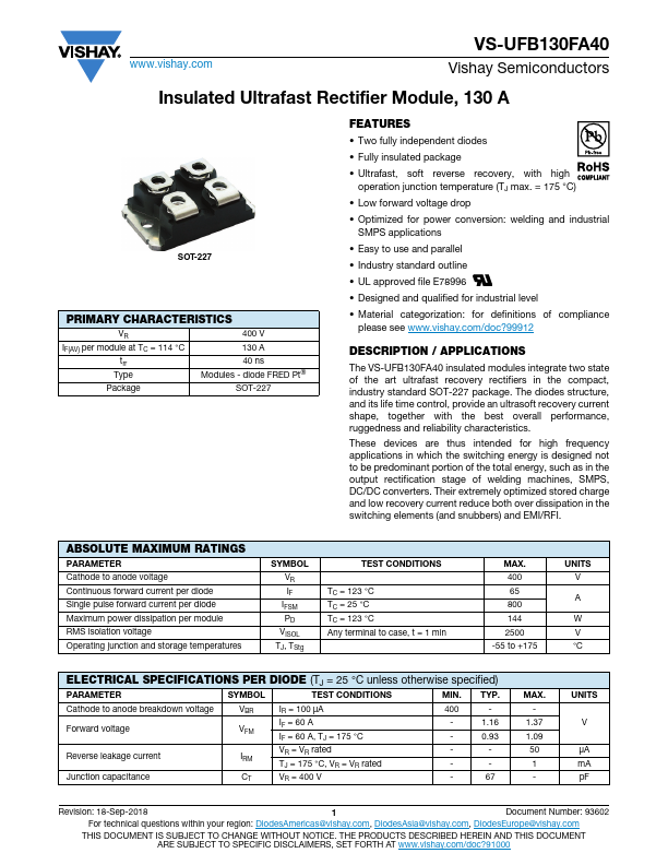 VS-UFB130FA40