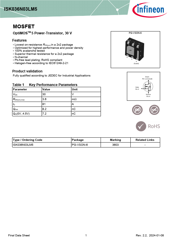 ISK036N03LM5