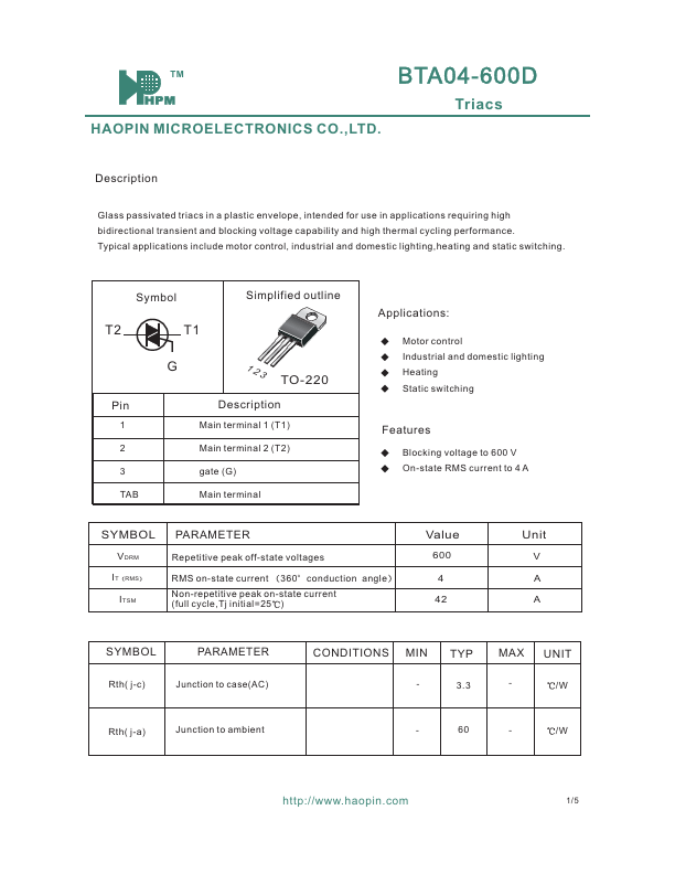 BTA04-600D