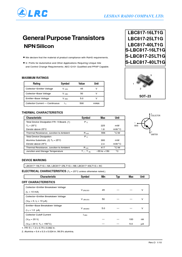 S-LBC817-40LT1G