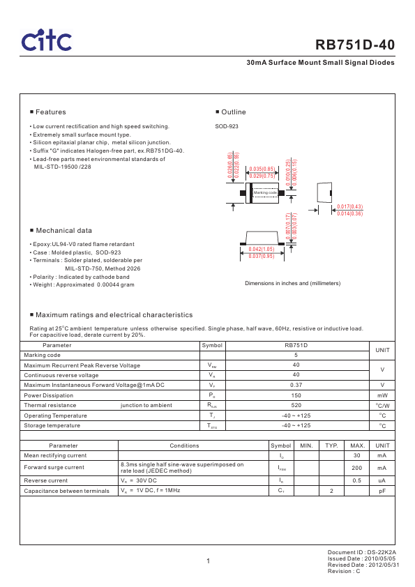 RB751D-40