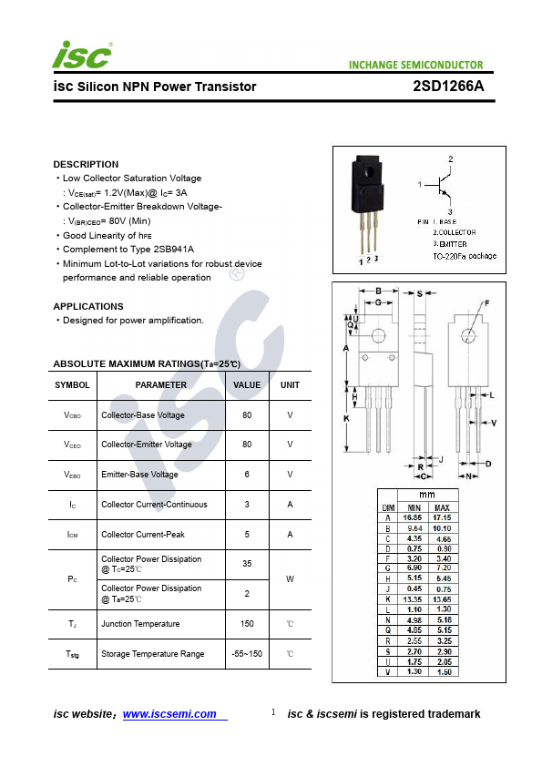 2SD1266A