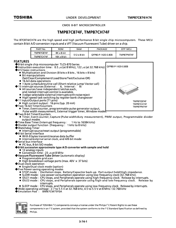 TMP87C874F