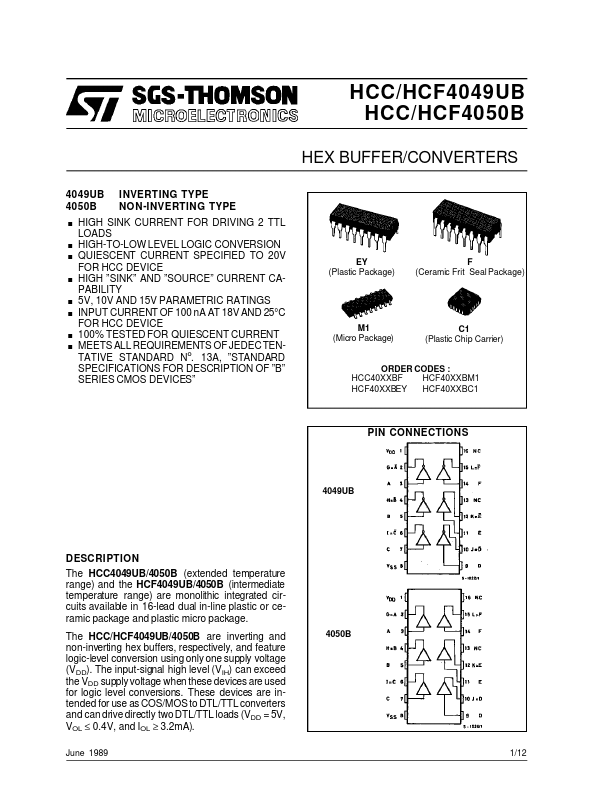 HCF4050B