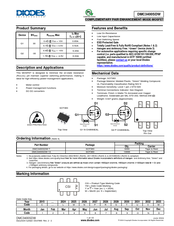 DMC3400SDW