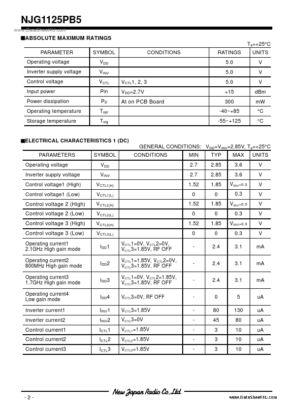 NJG1125PB5