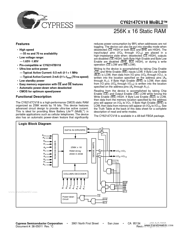 CY62147CV18