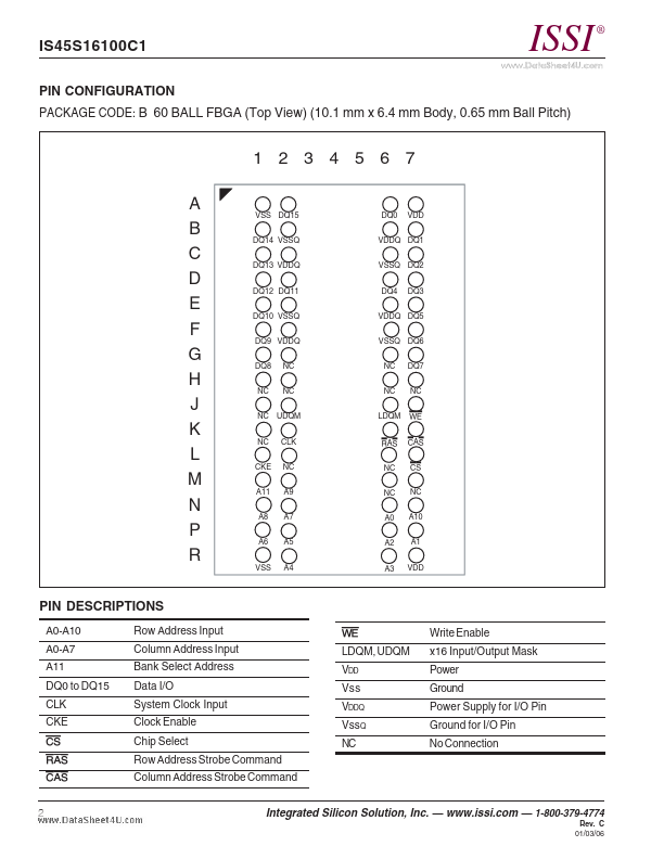 IS45S16100C1