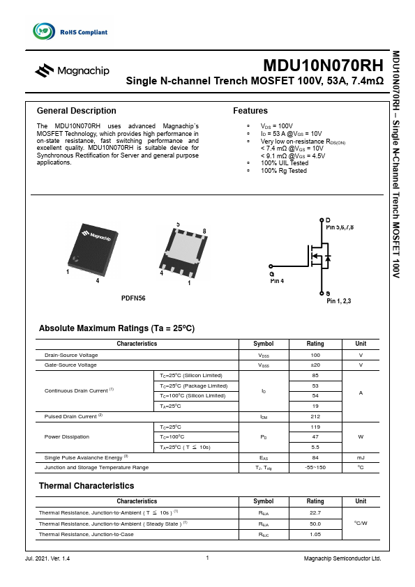 MDU10N070RH