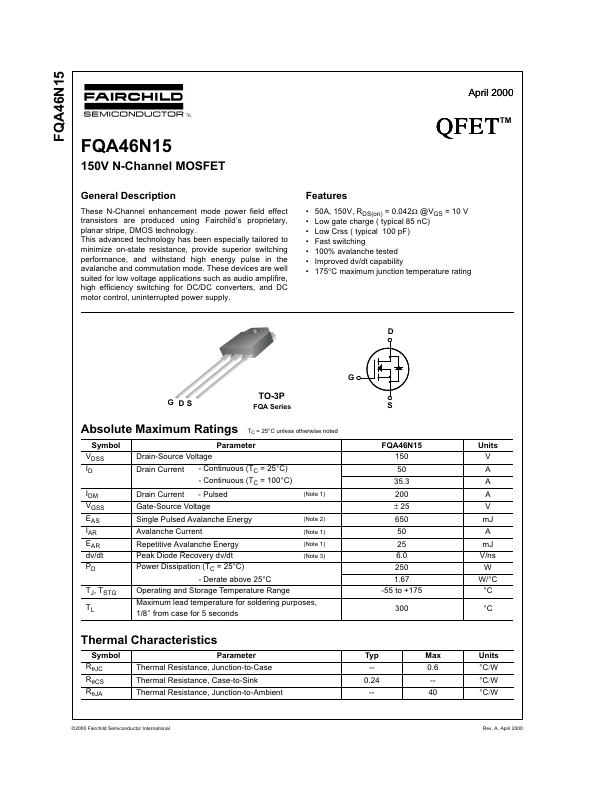 FQA46N15