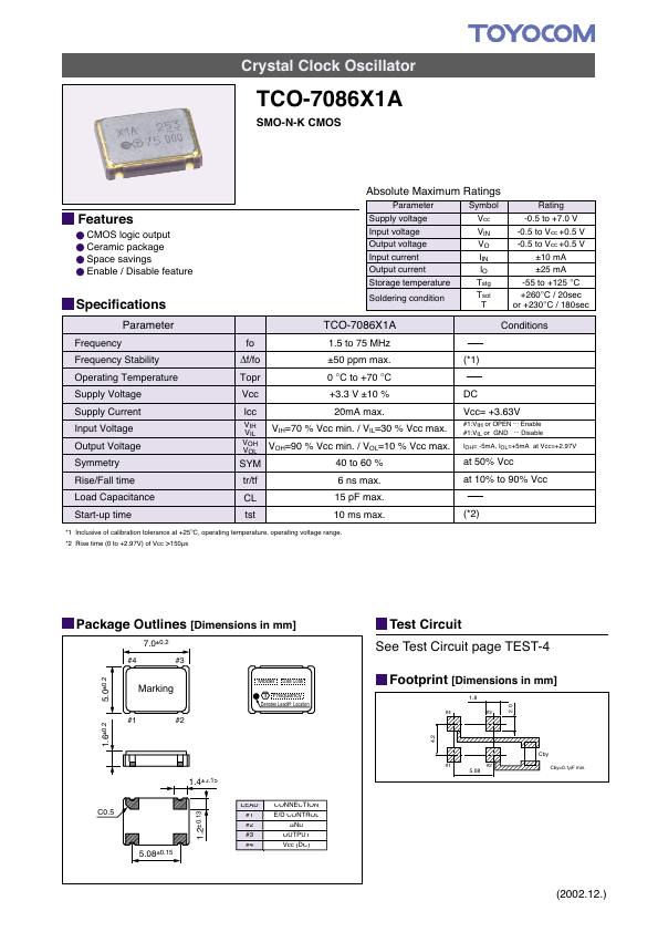 TCO-7086X1A