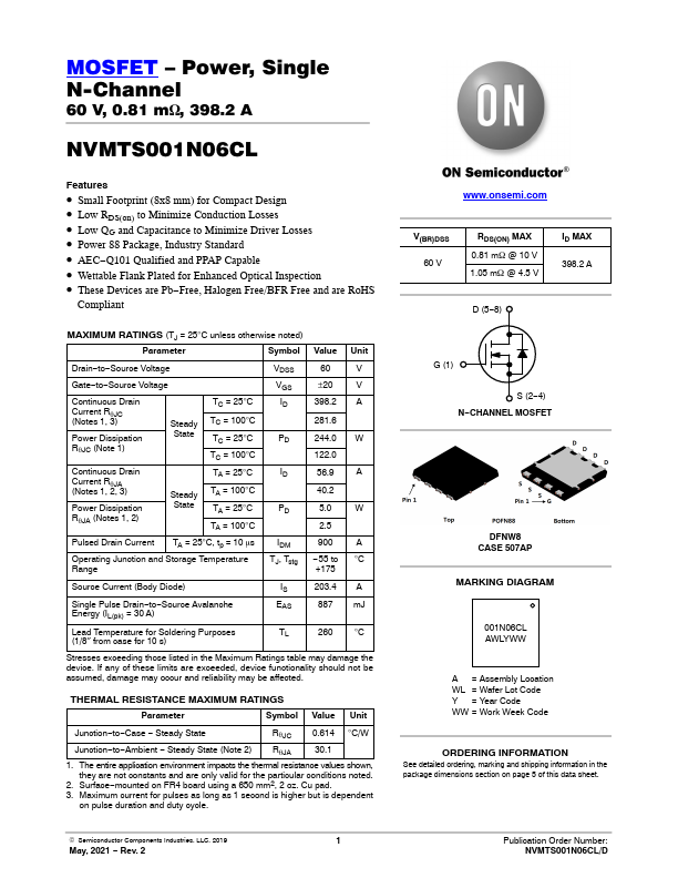 NVMTS001N06CL