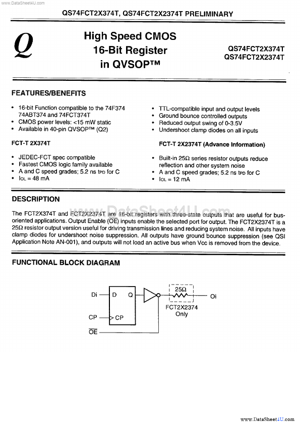 QS74FCT2X374T