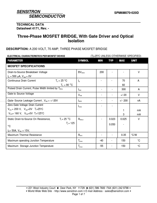 SPM6M070-020D