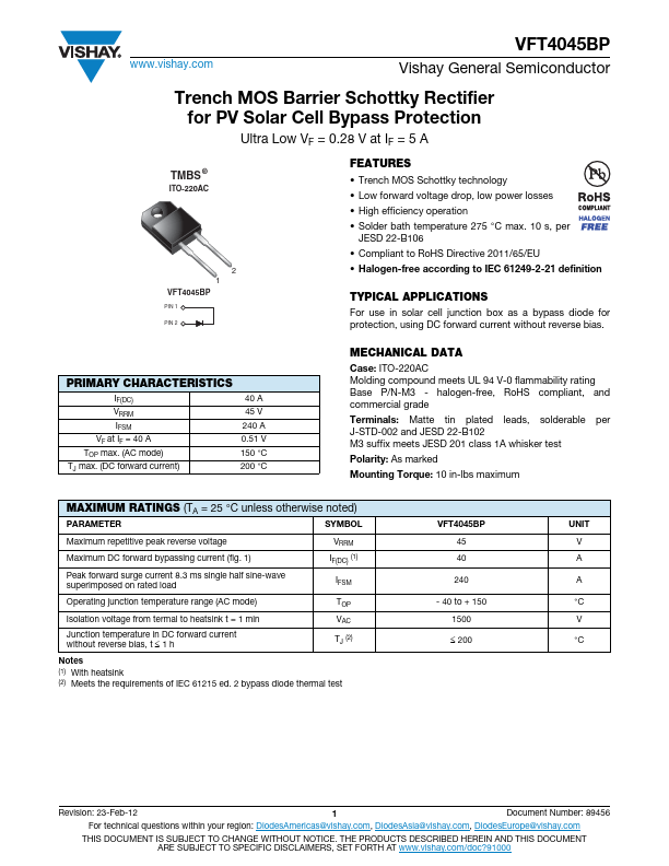 VFT4045BP