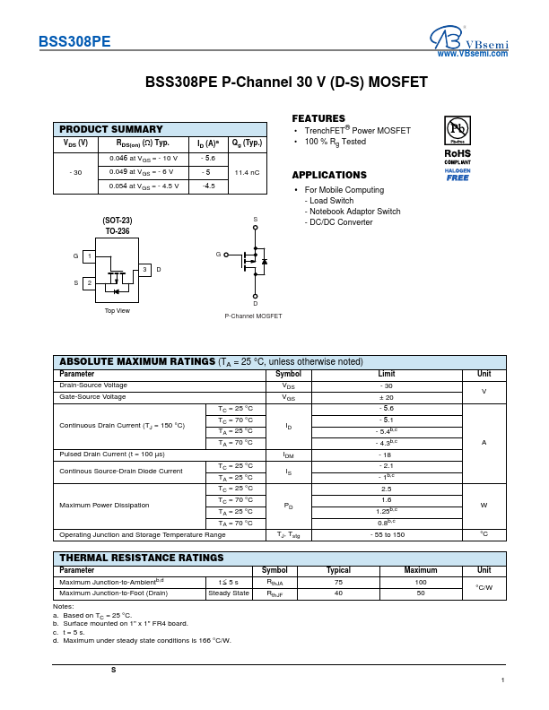 BSS308PE