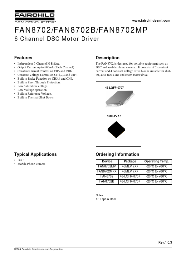 FAN8702MP