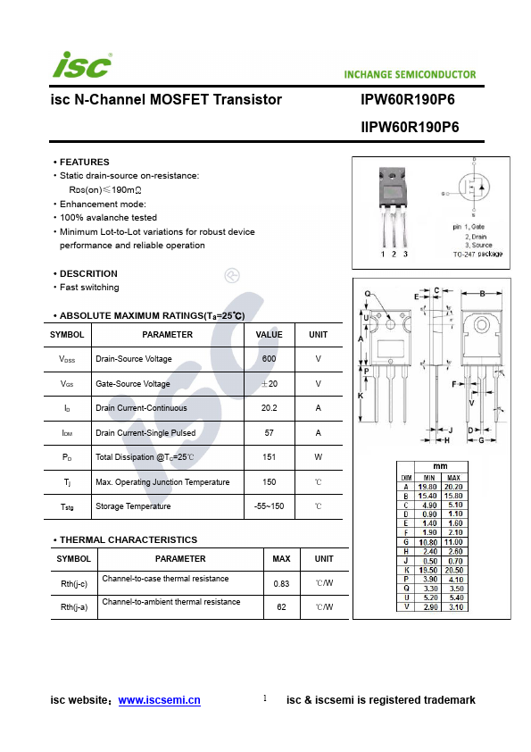 IPW60R190P6