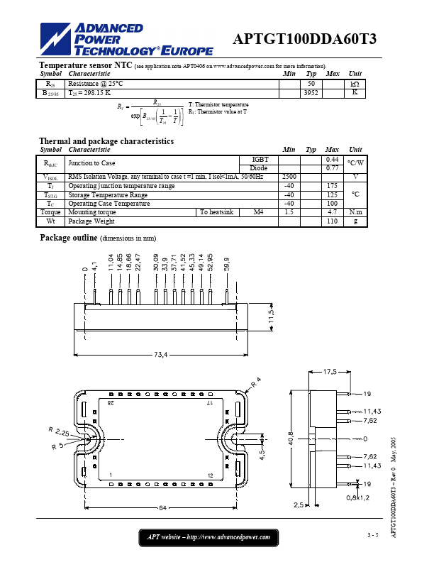 APTGT100DDA60T3