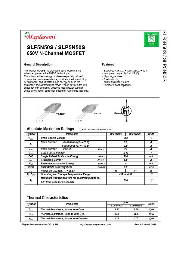 SLF5N50S