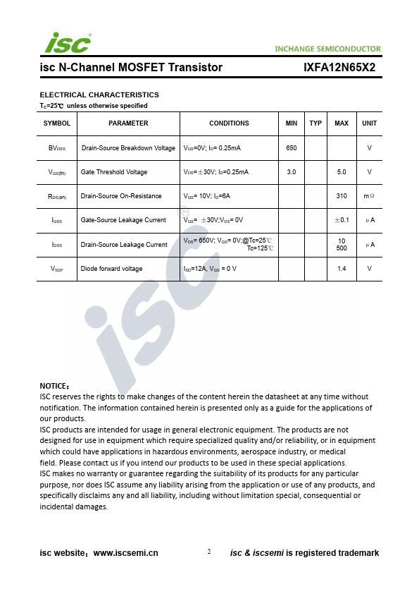 IXFA12N65X2
