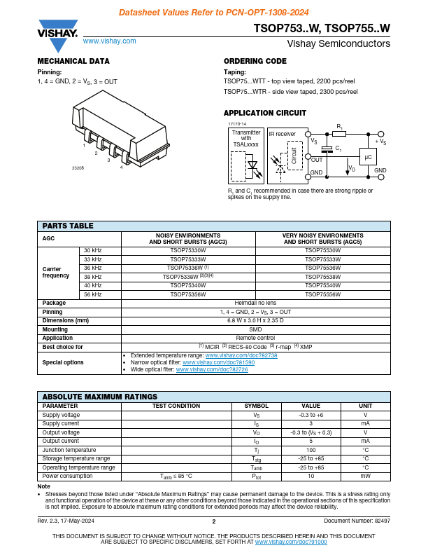 TSOP75540W