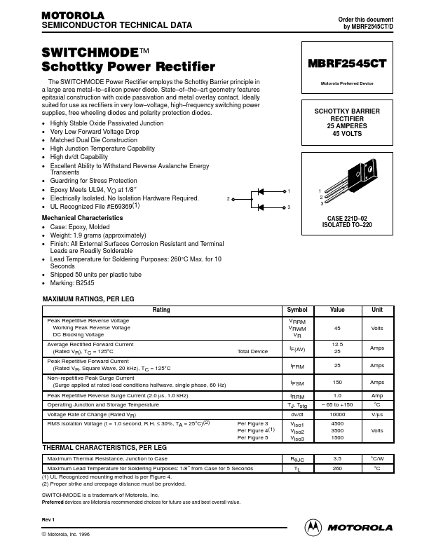 MBRF2545CT