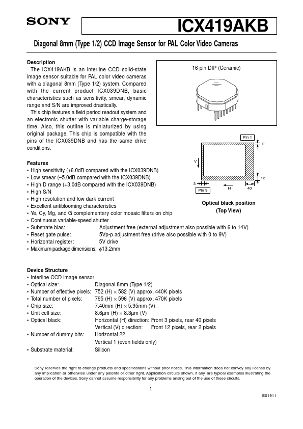 ICX419AKB