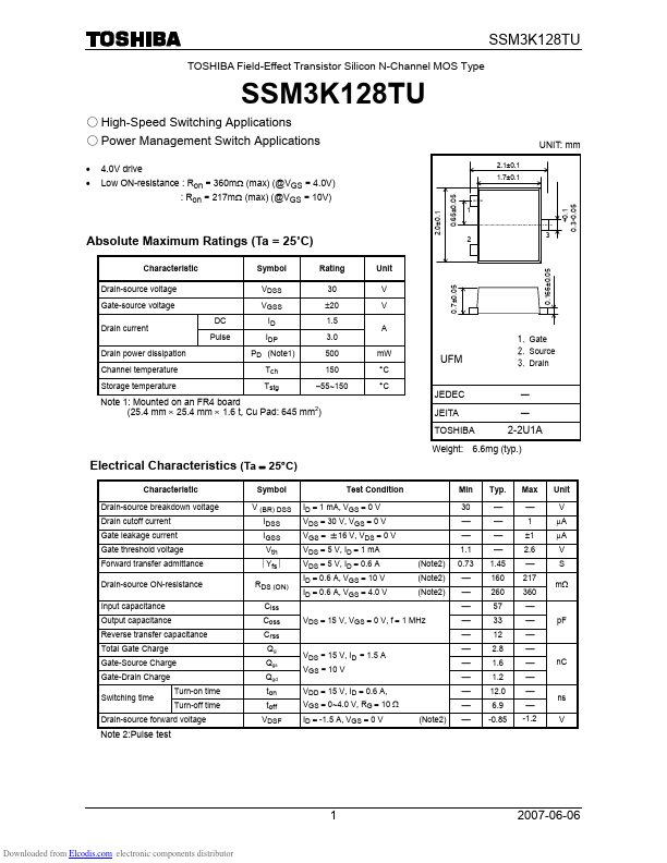 SSM3K128TU