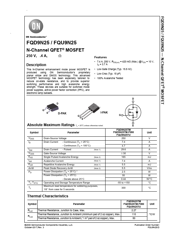 FQU9N25