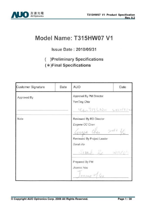 T315HW07-V1