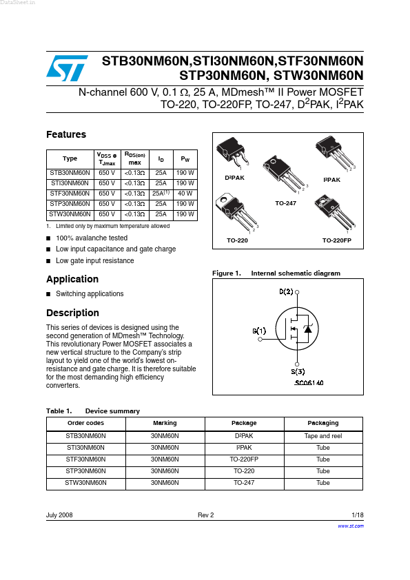 STF30NM60N