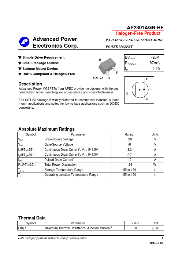 AP2301AGN-HF